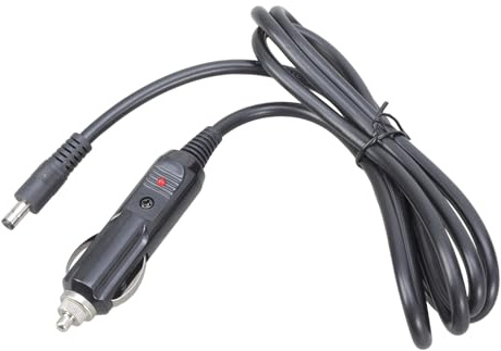 Générique Câble de Chargement Automobile pour Port DC5.5x2.1mm avec lumière d ' Alimentation LED DC5521, Cordon d ' Alimentation de de Voiture, rallonge Automobile
