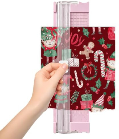 Pappersskärare A4 Portabel Precisionsskärare För Pyssel Och Kartong Med | Scrapbooking-Skärverktyg för klassrum skola kontor företag skrivbord dagbok korttillverkning pappersvaror foto fest