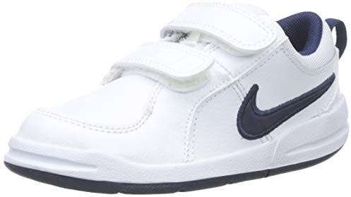 Nike Pico 4 (Tdv), Zapatos de Primeros Pasos para Bebés, Blanco (White/Midnight Navy 101), 23.5 EU