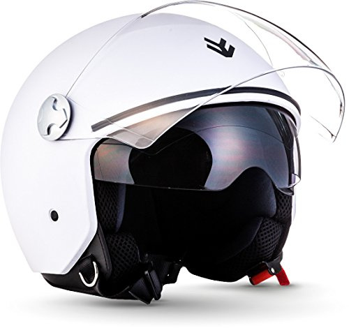 ARMOR HELMETS® AV-63 „Fun Matt Black“ · Jet-Helm · Motorrad-Helm Roller-Helm Scooter-Helm Moped Mofa-Helm Chopper Retro · ECE 22.05 Sonnenvisier Schnellverschluss Tasche XS–XXL (53-64cm)