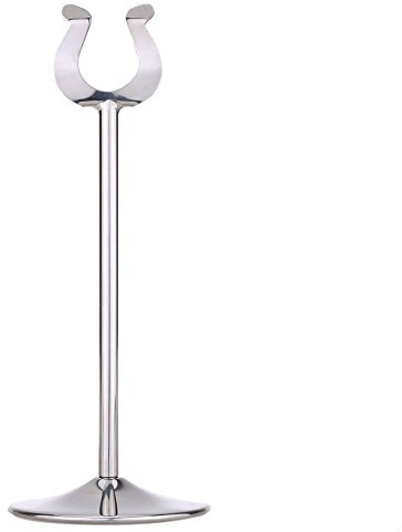 Tenlacum 20,3 cm Edelstahl Tisch Nummer Tischkartenhalter Menu Ständer U Geformt für Restaurant qbbrt
