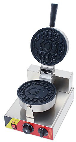 CGOLDENWALL Np-902 Commercial Dessin animé machine à Gaufres gaufrier Mini Ours et tigre Forme gaufre Baker gaufrier Réchaud - 220V