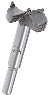 TOP-VIGOR 35mm Forstner Drill Bit, Tungsten Carbide Wood Auger Drill Bit Hole Saw Opener for Woodworking Hinge Hole Drilling Boring Bit Cutter Grey