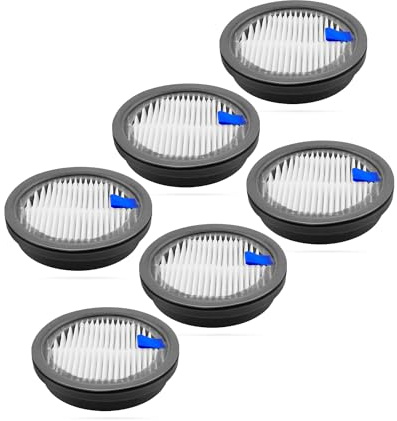 ULXIOM HEPA-Filter-Ersatz, passend für Afoddon A200 PRO/A200 ORFELD B08 C10A C10G NEQUARE S12 S25 S26 Serie Home schnurlosen Staubsauger, E11 Grad mit Schaumstoff-Vorfilter (HEPA-Filter), 6 Stück