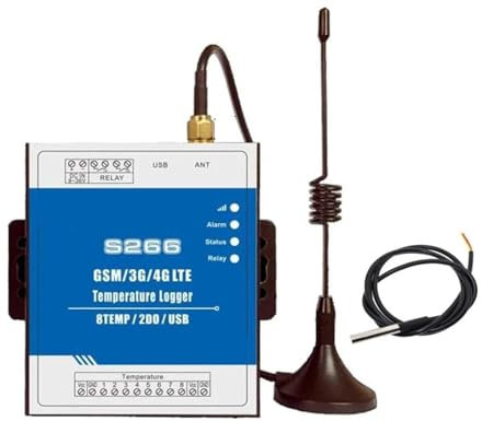 Abridor automático de puerta corredera 8 entradas de temperatura Control remoto del registrador de datos GSM 2G 3G 4G con sensor opcional con teclado inalámbrico (Size : Kit4 3G y sensor)