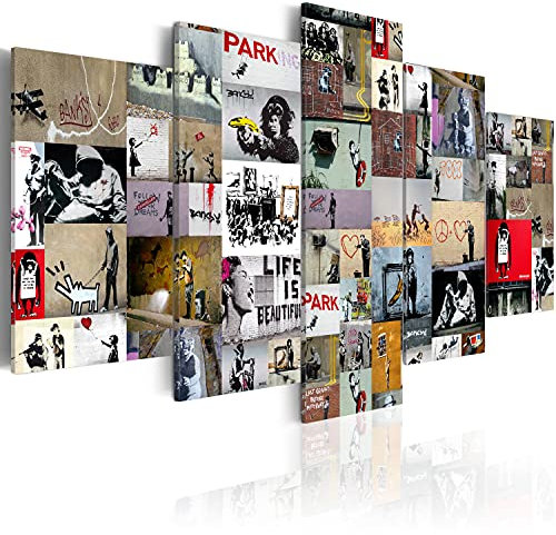 B&D XXL Acrylglasbild 100x50 cm 5 Teilig Wandbild auf Acryl Glasbilder Kunstdruck Moderne Acrylglas Platte Wanddekoration Geschenke Heimdekoration Glasbild i-C-0092-k-n