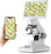ODM301 Pro Mikroskop, ideal für Erwachsene Studenten. 1200X digitales biologisches Mikroskop, 7 Bildschirm, drahtlos für Lernlabor & Schule. Mit USB & HDMI