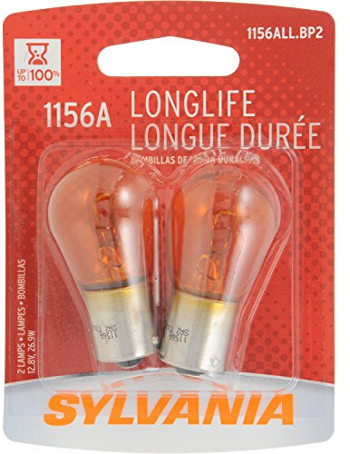 SYLVANIA 1156A Long Life Miniature Bulb, (Contains 2 Bulbs)