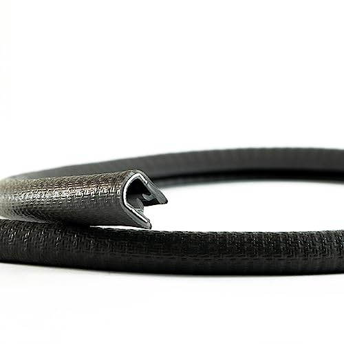 EUTRAS [10m] Kantenschutz 1-4,5 mm schwarz – hält ohne Kleber – perfekt für Bleche und Arbeitsschutz – schützt und entschärft Kanten – Industriequalität Made in Germany