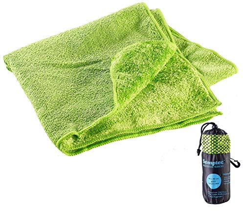 Semptec Urban Survival Technology Mikrofaser-Handtuch, 2 versch. Oberflächen, 80 x 40 cm, grün (Microfaser)