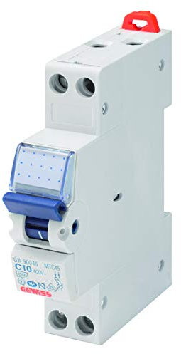 GEWISS DISJONTORE MAGNETOTERMICO - MTC 45-1P+N Curva C 32A - 4500A/6kA - 1 MODULO - NEUTRO A SINISTRA