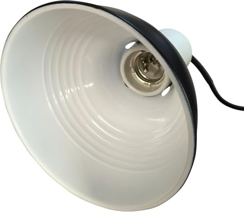 Finest-Filters 14cm Reptile Vivarium Lighting Dome Ceramic Heating Bulb Lamp Holder with Switch
