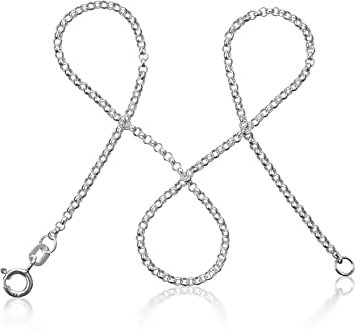 modabilé Erbskette Damen Halskette aus 925er Sterling Silber (70cm I 2mm breit) Silberkette 925 ohne Anhänger Echt Silberne Kette für Frauen Kurz