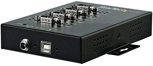 StarTech.com 4 Port industrieller USB auf RS232/ 422/ 485 Serieller Adapter - 15kv ESD Schutz - USB zu Seriell Adapter, 25.4 mm x 116.8 mm x 88.9 mm
