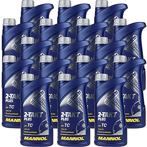 QR-Parts Set 85480893 MN7204-1 17x1 Liter MANNOL 2-Takt Plus API TC Öl Motorradöl Scooter Teilsynthetisch