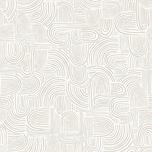 Tempaper Sand Swirl Swell avtagbar Peel and Stick-tapet, 52 cm x 5 m, tillverkad i USA