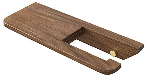 Estantes de baño exquisitos Bastidores de baño, Portarrollos de papel higiénico montado en la pared con estante de madera maciza, Hojas de baño, Portarrollos de baño, Tablero de pared de baño Nogal ne