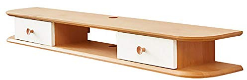 Uvency Tv-Schrank Zum Aufhängen An Der Wand, Wandmontiertes Medienzentrum Aus Massivem Holz, Robuste, Langlebige, Schwimmende Unterhaltungseinheit Für Schlafzimmer, Wohnzimmer/A/120 cm/a/150Cm