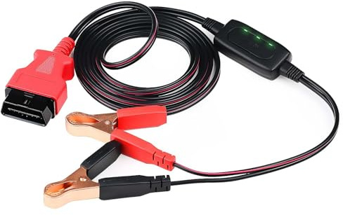 Autel MaxiBAS BTMS OBDII Car Battery Tester Memory Saver | Surge Protection, Preserves Vehicle Codes & Electronic Presets, Works With 12V Backup Battery