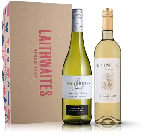 Laithwaites White Wine Gift Set (Discovery Duo) Sauvignon Blanc and Fernão Pires Set, 2 x 75cl Bottles