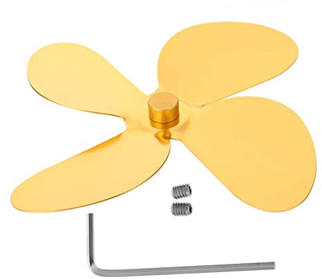 Cabilock 1 Satz Lüfterblätter Für Kamine Holzofen Deckenventilator Aus Holz Wärmebetriebener Ofenventilator Lüfterflügel Gebläseflügel Des Holzbrenners Aluminiumlegierung Ventilatorflügel