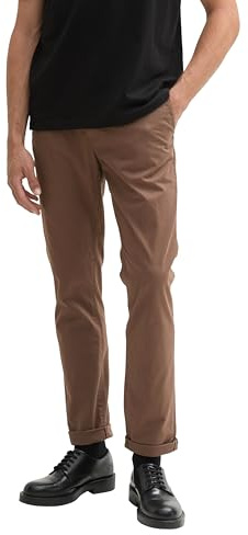 TOM TAILOR Denim herr smala chinos byxor, 14525 – Choklad brun beige, 27W x 36L