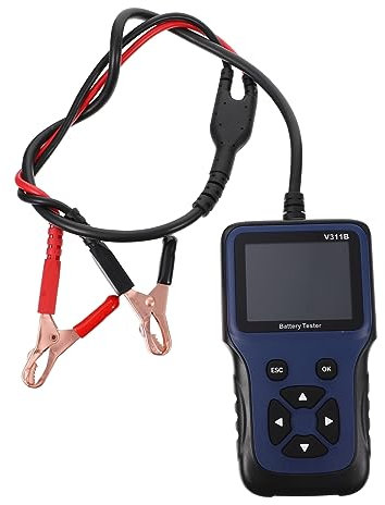 SOLUSTRE Batterieprüfgerät Für Auto Autobatterie Tester Spannungsprüfer Batterieanalysator Autobatterieprüfer Werkstatt Tester