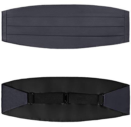 BRERA 67 verstellbare Kummerbund Smoking Herren aus Seidensatin, Kummerbund Anzug, Accessoires Herren in Italien hergestellt