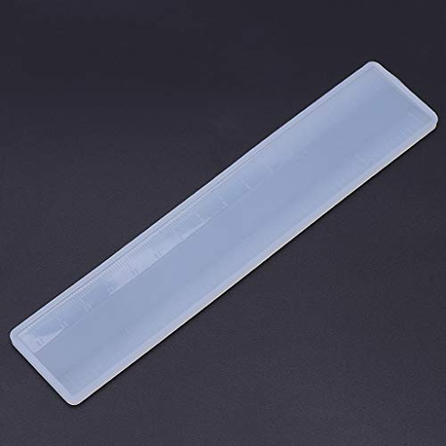 HUAJINGKEJI Bijoux tendance, 4 types de règle, moule en silicone pour fabrication de bijoux en résine époxy, moule en silicone, outil époxy manuel, fournitures scolaires