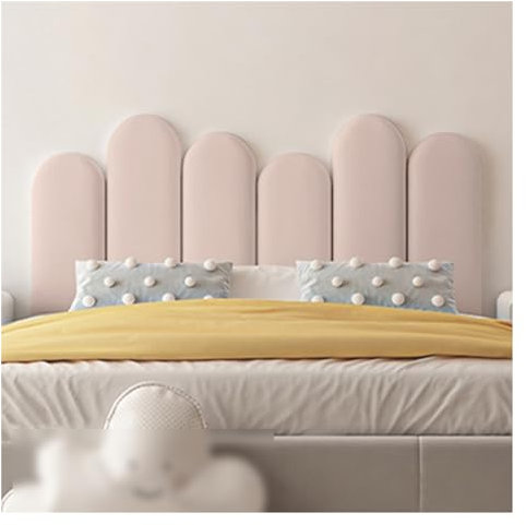 Wandpolster-Set für Kinderzimmer, selbstklebende Paneele für Schlafzimmer und Wohnzimmer, Anti-Kollisions-Wandkissen, Heimdekoration, für Kindersicherheit, 6 Stück (Farbe: D, Größe: 119 x 54 cm)