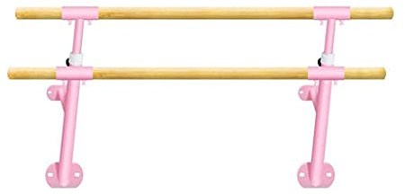 SGKOMN Ballettstange, tragbare Mobile Ballettstange für Zuhause, freistehende verstellbare Tanzstangen für Stretching und Workouts(Pink 1M)