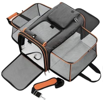 Katzenrucksack Hunderucksack Haustier-Reisetrage-Rucksack, weicher, atmungsaktiver Netz-Katzentrage-Rucksack für Katzen, Hunde, Welpen Katzen Transport Tasche(C)