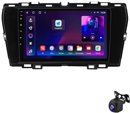 HTXPSM Doppio Din Android 12 Autoradio Lettore DVD Navigatore Touch GPS Navigazione con Bluetooth 9 Pollici Unità Principale Radio Per SsangY-ong Tivoli 2019 - 2021 Supporto 4G/WIFI/SWC/AHD Telecamer