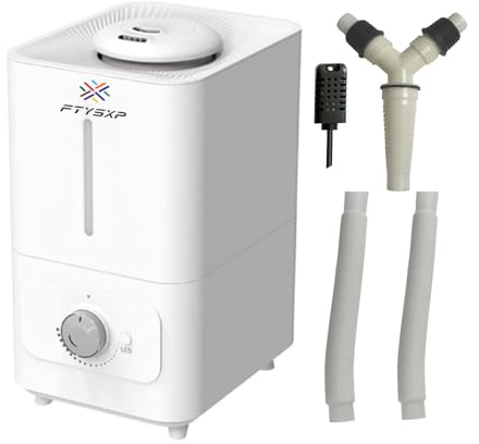 Umidificatore per piante ad alte prestazioni per piante con regolatore di umidità ad alta precisione e sonda uscita nebbia per tende di crescita, serbatoi rettili, home Office (doppio nucleo 6L)