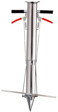 EGUIAS Seeding tool Seedling planter Automatic Agricultural Transplanter device Fertilizing seeder for Vegetable Planting Seeds Dispenser(With Pedal and Ruler)