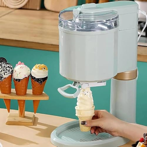 1L Soft Ice Cream Machine for Home, Automatic Mini Ice Cream Maker & Yoghurt Maker, Compact Machine for Bar and Café