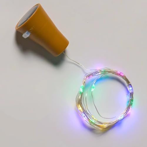 ISHUZHODE Solar Bottle Stopper Light String Luminous Wine Bottle Courtyard Atmosphere Decorative Light