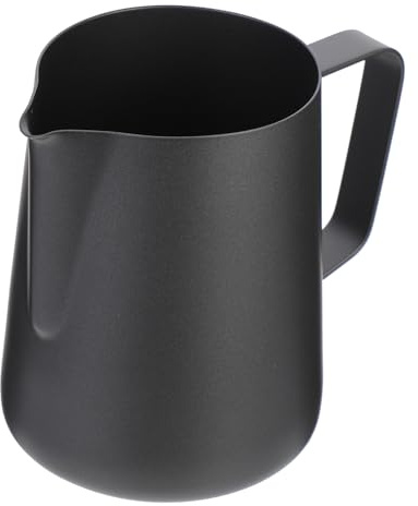 VICASKY Bricco Latte Professionale in Acciaio Inossidabile con Beccuccio Flessibile e Manico Ergonomico per Latte in Casa Bar e Ristoranti