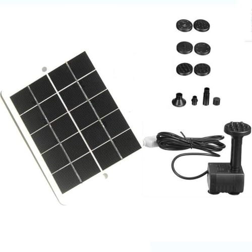 Solar Water Feature 15 Watt Pond Pump Solar Powered for Outdoor Adjustable Irrigation System Garden Decoration Lawn Balcony Pool Path and Floor Instant Commissioning of the Solar Fountain Pump