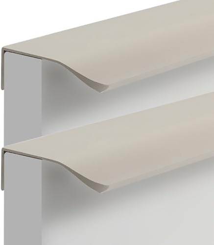 Küchengriffe Beige Lang, 2 Stück Möbelgriffe Aluminiumlegierung Griffe | Schrankgriffe Lochabstand: 96-960mm Griffe für Küchenschränke Türgriffe Eloxierte Schubladengriffe Versteckte 704mm/27.8in