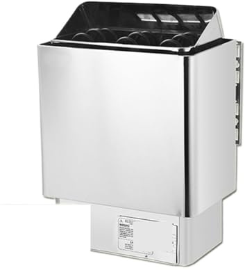 Saunaofen Schwitzsaunaofen mit interner Steuerung und externer Steuerung, Trockendampfofen, gewerblicher Haushalt, kleine Trockendampfmaschine aus Edelstahl(In,4.5W)
