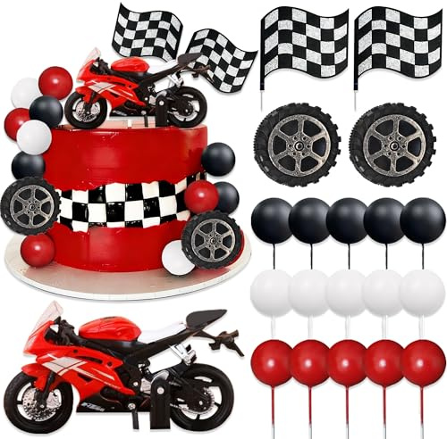 Dirt Bike Party Decorations Motorbike Cake Decor Motorcycle Man Birthday | for Dirt Bike Shower Decor