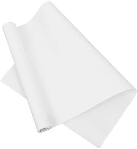 HOMOBABE Rotolo di Carta da Disegno Bianca 44x10m per Schizzi e Pittura, Carta Liscia Versatile per Calligrafia e Progetti Artistici, Adatta a Studenti e Uso su Cavalletto