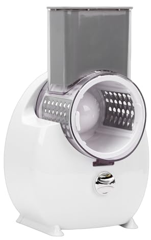 Elprico Rallador de Verduras Eléctrico 4 en 1, Trituradora Rotativa Inalámbrica Recargable con Cortadores Intercambiables para Queso, Zanahoria, Patata