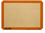 Silpat AE295205-01 Baking Mat Sheet, Non-Stick Silicone, Orange and Beige