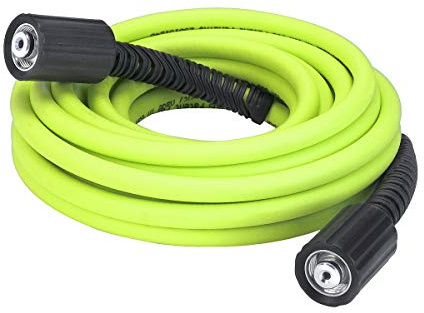 Flexzilla Pressure Washer Hose with M22 Fittings, 1/4 in. x 25 ft., ZillaGreen - HFZPW3425M-E