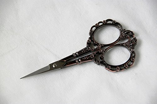 Kleiber 92168 Stickschere, 114 mm, antik Kupfer