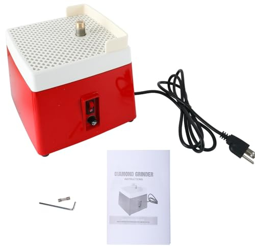 YaeTek Power Stained Grinder,Industrial Mini Portable Stained Grinder Diamond Glass Art Grinding Tool with Diamond Grinder Bit (110V, 0.1A 65W)