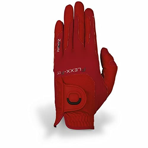 Big Max Zoom Weather Style Herren-Golfhandschuhe, Rot, Linke Hand, Einheitsgröße