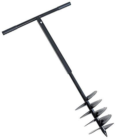 ESTEXO Handbohrer Erdbohrer Handerdbohrer Erdlochbohrer Pflanzbohrer Pfahlbohrer Brunnenbohrer Brunnenbohrgerät Lochbohrer (200 mm)